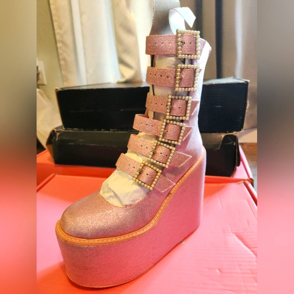 Sugar Thrillz Platform Boots - image 1